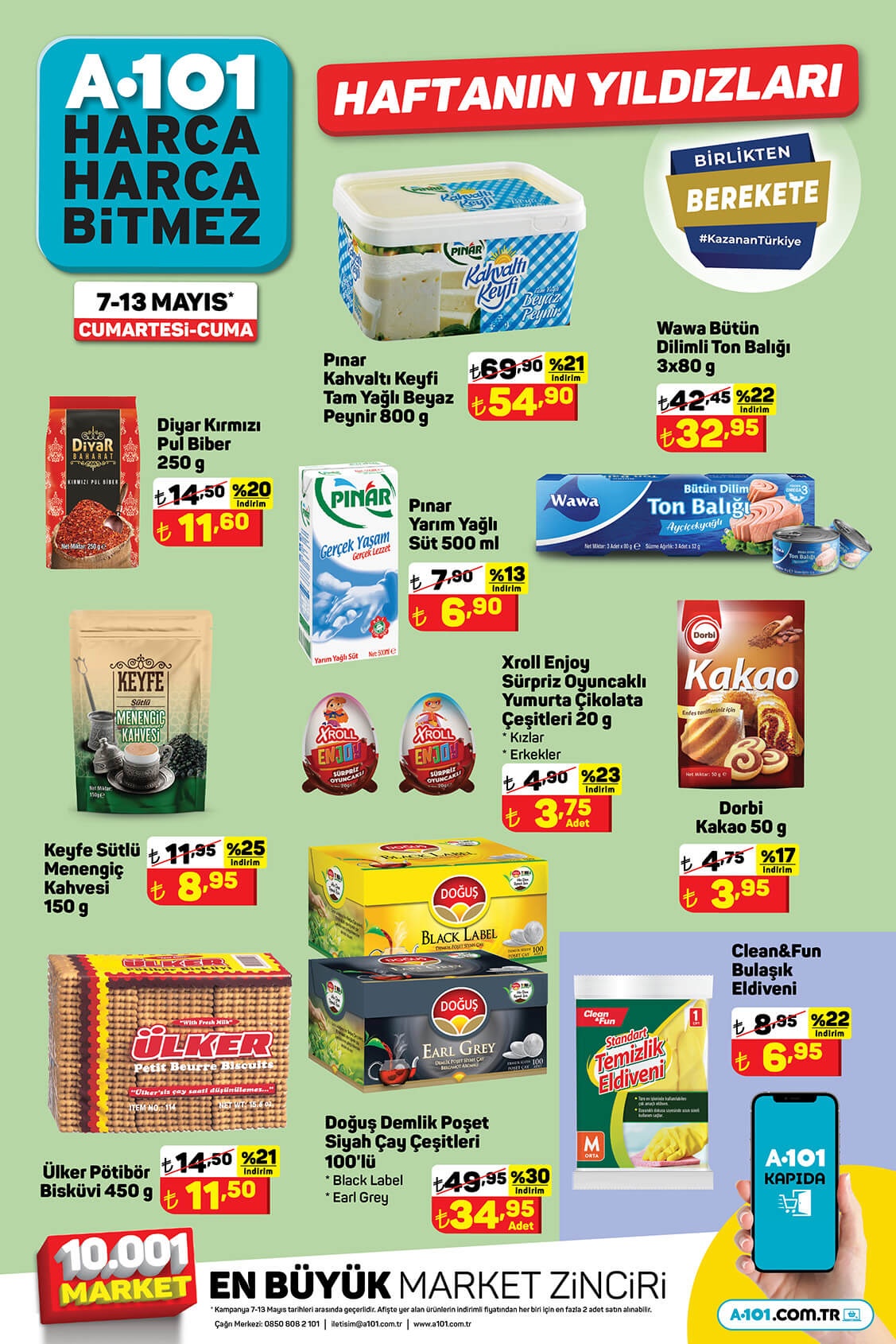 A101 de Haftanın Yıldız ürünlerinde dev indirim! İşte A101 7 Mayıs Aktüel ürünler kataloğu fiyat listesi!
