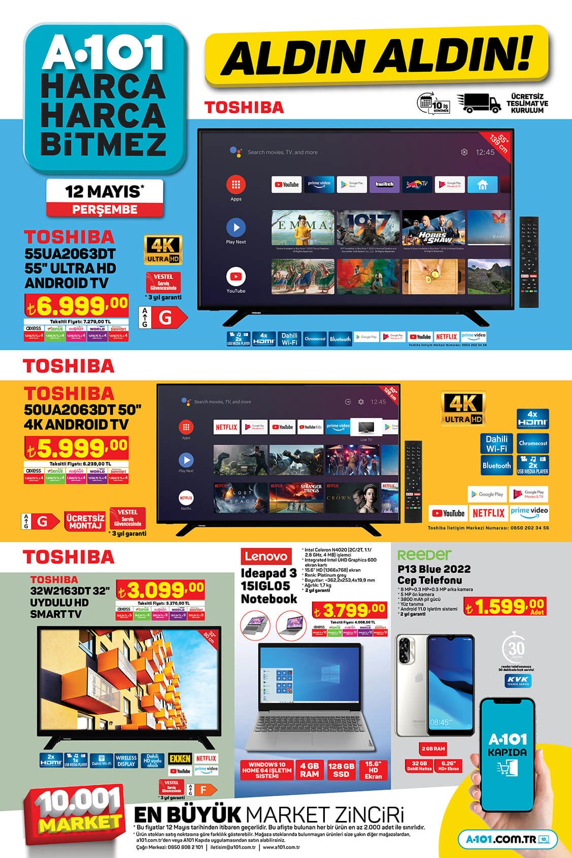 A101 aktüel ürünler kataloğu 12 Mayıs! İşte A101 12 Mayıs 2022 aktüel ürünler kataloğu fiyat listesi...