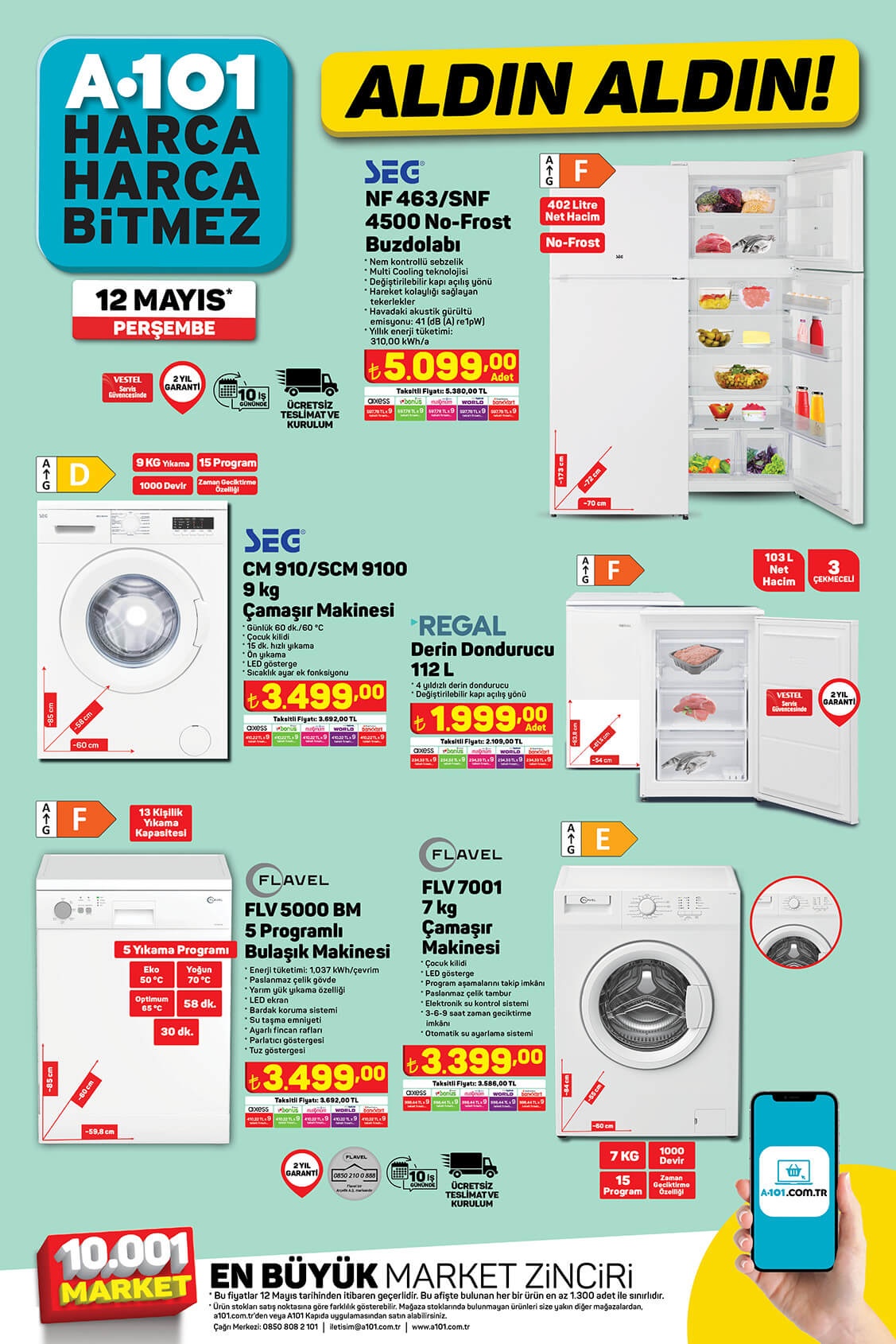 A101 aktüel ürünler kataloğu 12 Mayıs! İşte A101 12 Mayıs 2022 aktüel ürünler kataloğu fiyat listesi...
