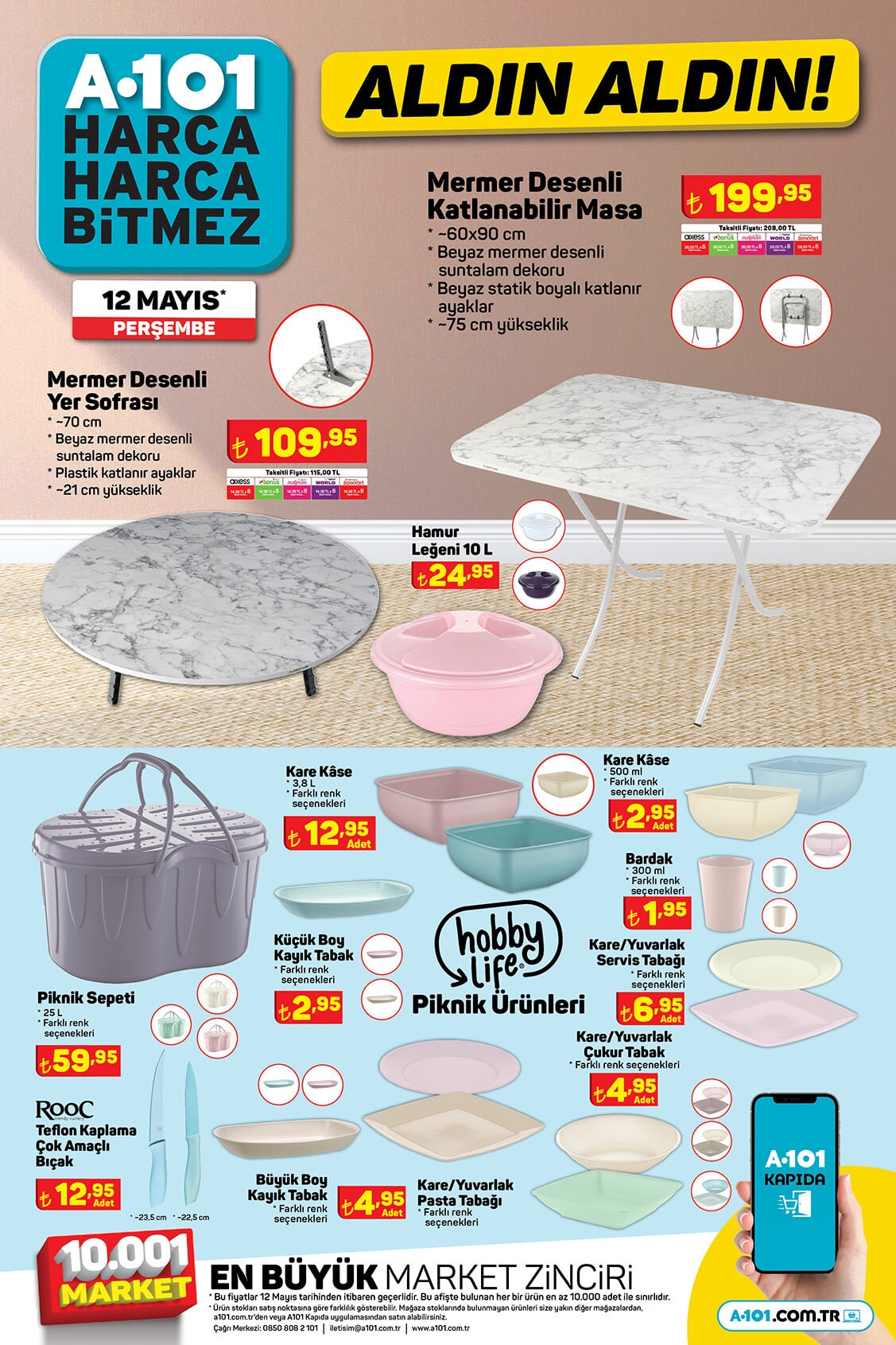 A101 aktüel ürünler kataloğu 12 Mayıs! İşte A101 12 Mayıs 2022 aktüel ürünler kataloğu fiyat listesi...