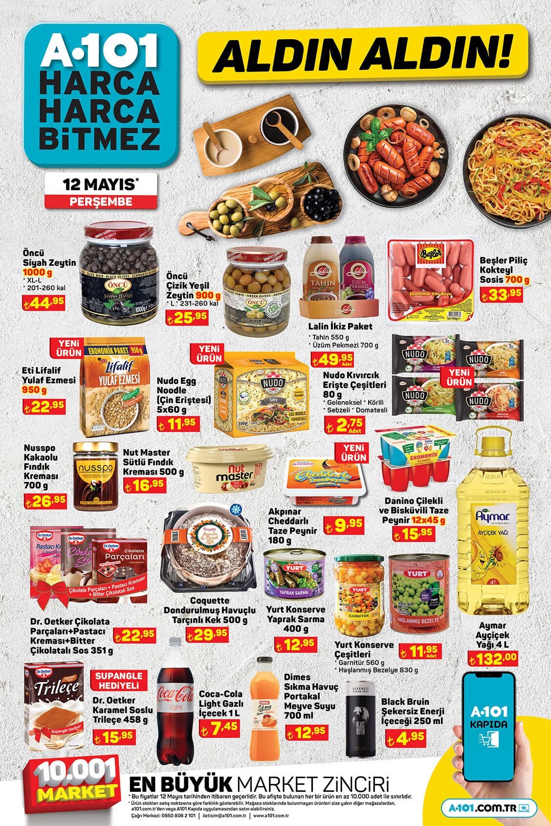 A101 de ayçiçek yağı ve süt ürünlerinde kampanya! Yağ, süt, peynir, tereyağı... İşte 9 Mayıs 2022 fiyat listesi!