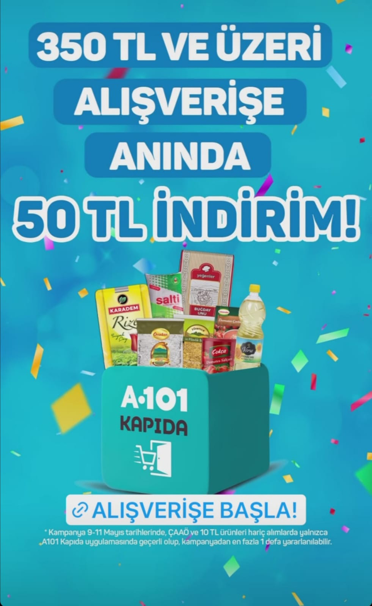 A101’den herkese 50 tl hediye! Bunu yapan kazanıyor…
