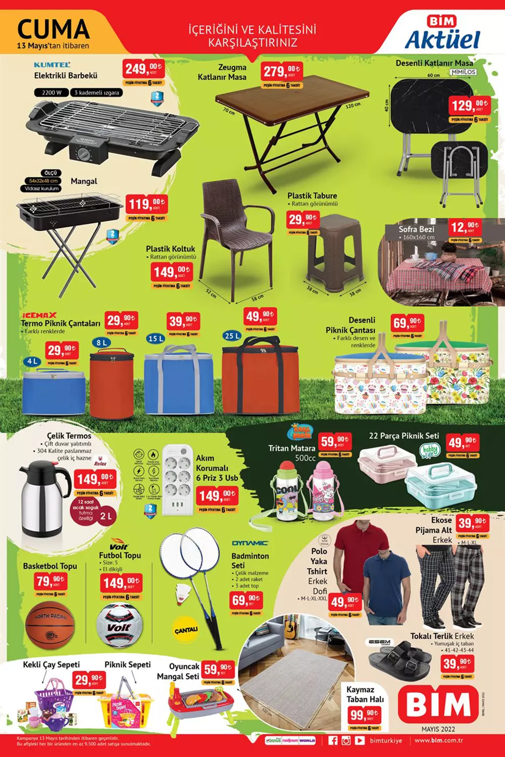 BİM de yarın hangi aktüel ürünler indirimde? İşte BİM 13 Mayıs 2022 aktüel ürünler kataloğu fiyat listesi...