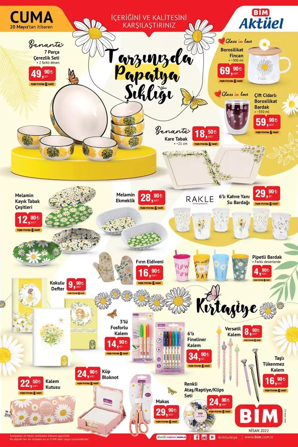 BİM 20 Mayıs aktüel ürünler kataloğunda neler var? İşte 20 Mayıs 2022 fiyat listesi...