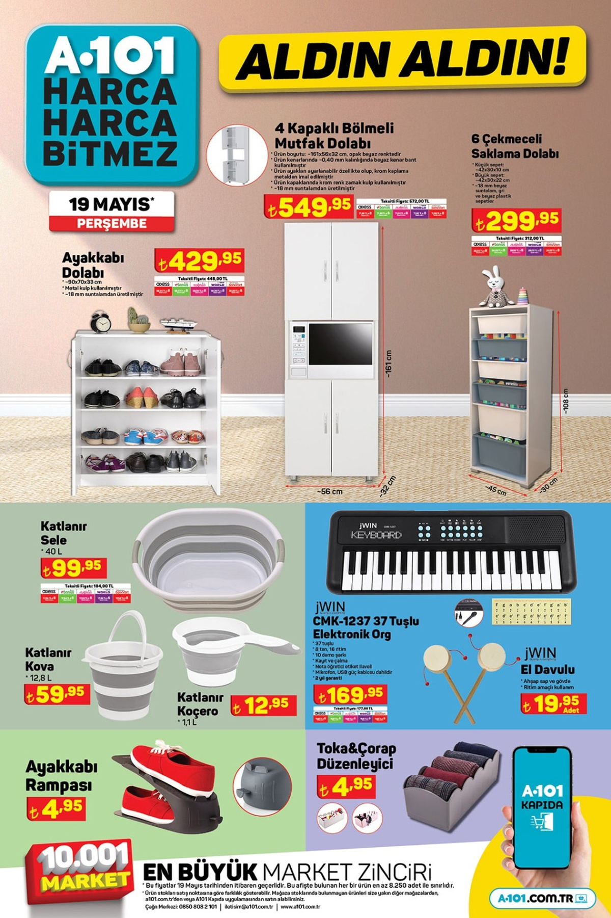 A101 19 Mayıs kataloğu! İşte kaçırılmayacak ürünlerin fiyat listesi!