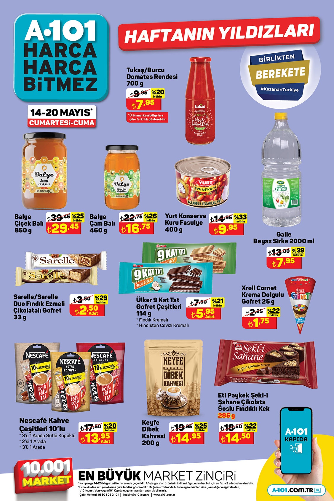 A101 haftanın yıldızlarında büyük indirim! Et, yağ, tuvalet kağıdı, yumurta... İşte 14 Mayıs 2022 fiyat listesi!