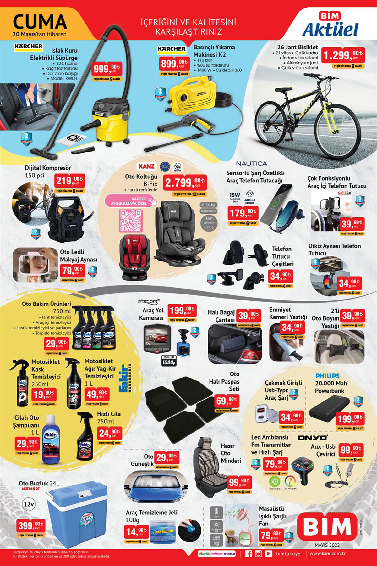 BİM otomobil ürünlerini yarı fiyatına indirdi! 20 Mayıs’ı kaçırmayın…