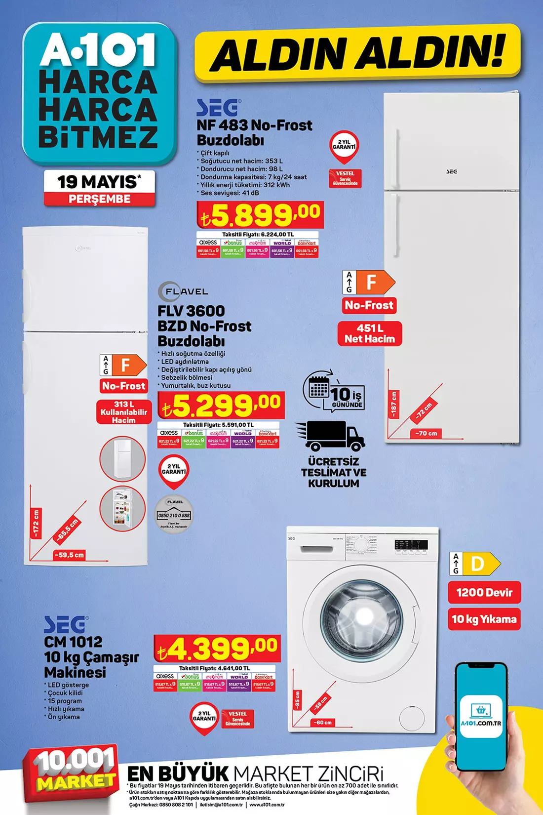 A101 aktüel ürünler kataloğunda bugün neler var? İşte A101 aktüel ürünler kataloğu 19 Mayıs 2022 fiyat listesi