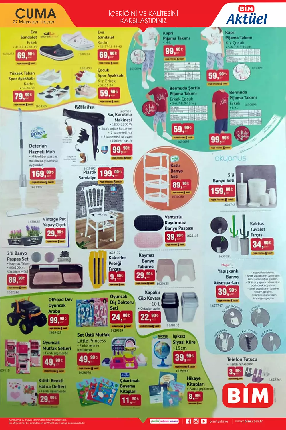 BİM 27 Mayıs 2022 aktüel ürünler kataloğu belli oldu! İşte 27 MAyıs 2022 fiyat listesi...