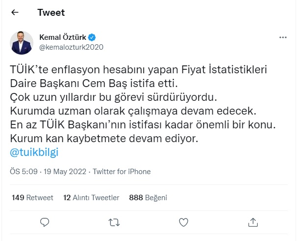 TÜİK te şaşırtan istifa kararı! Enflasyon hesabı yürütülen dairede kritik değişim
