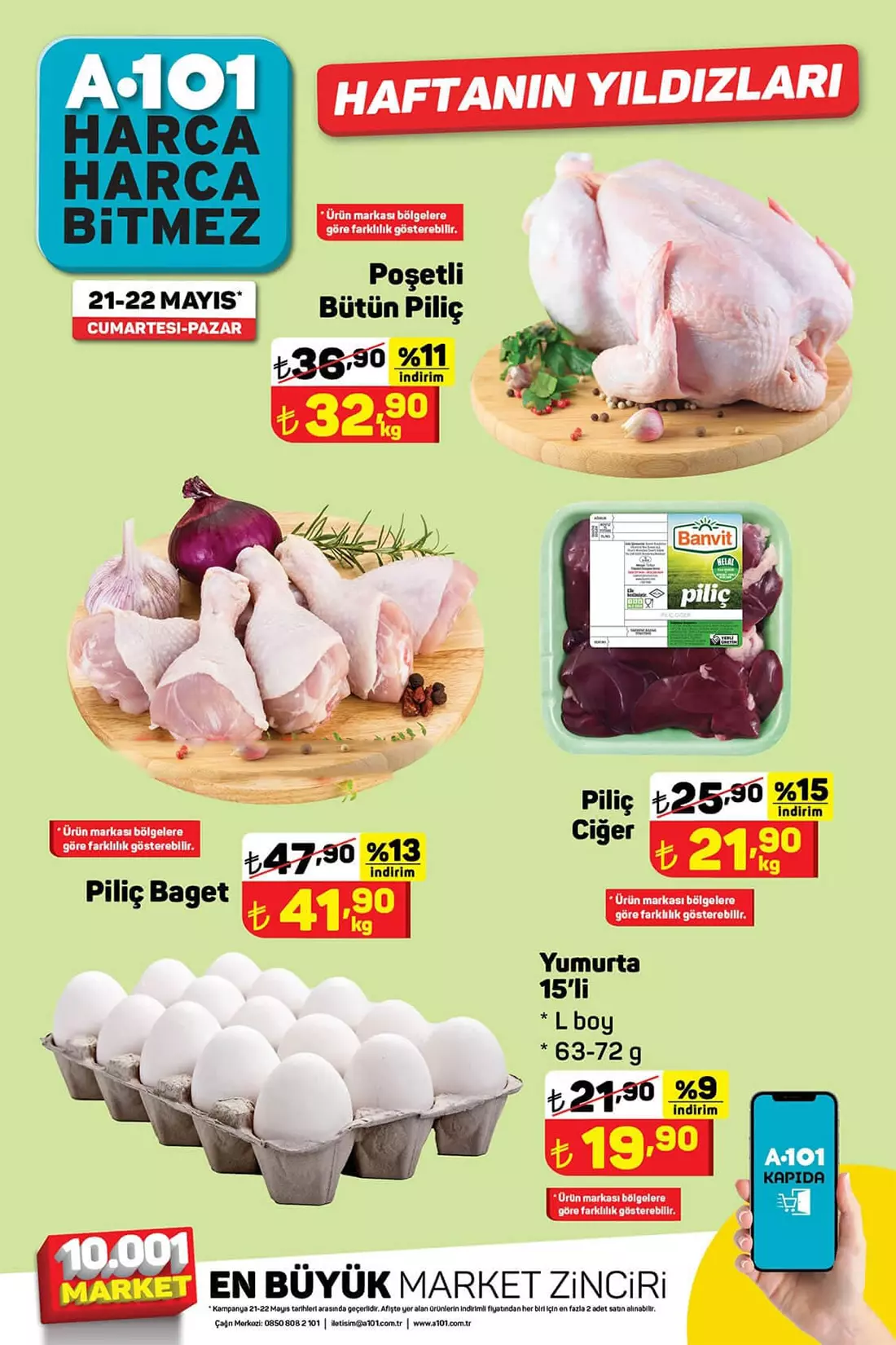 A101 de çılgın indirimli aktüel katalog! Çaykur çay, ayçiçek yağı, tavuk etine dev kampanya! 20 Mayıs 2022 fiyat listesi