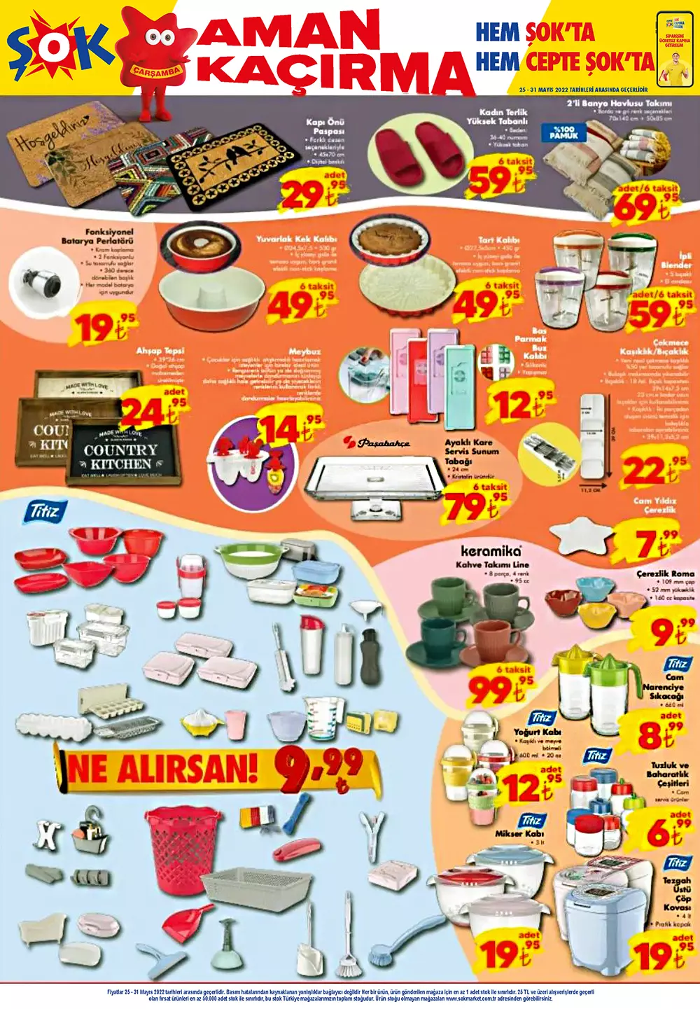 ŞOK aktüel kataloğu 25 Mayıs 2022: Bu hafta ŞOK a bakmadan alışveriş yapmayın! İşte 25 Mayıs 2022 fiyat listesi