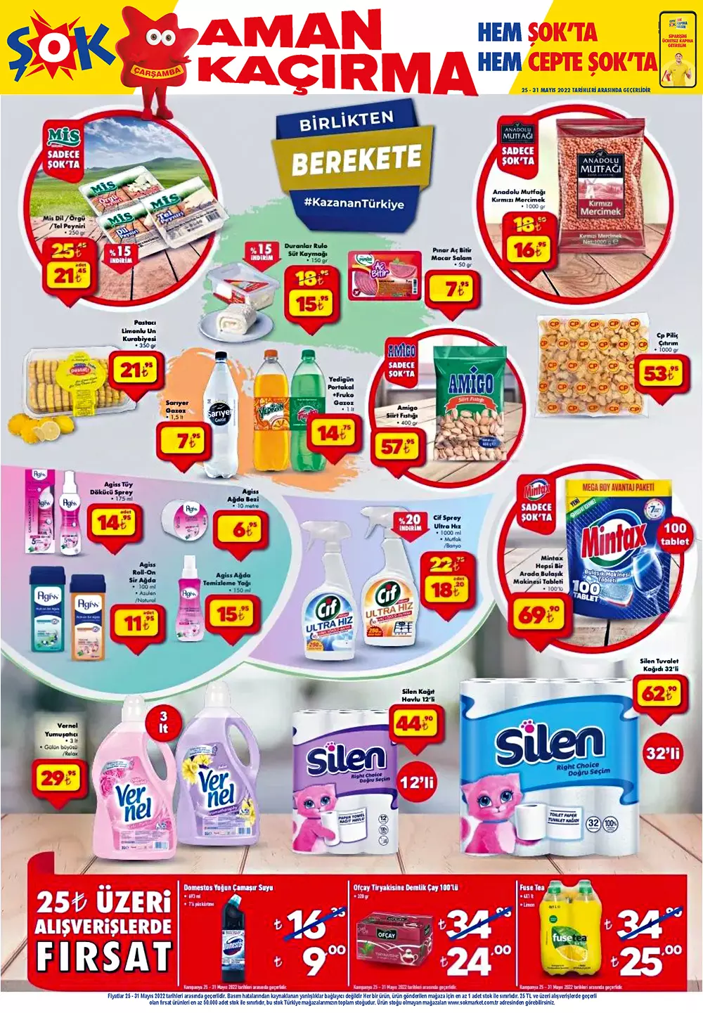 ŞOK aktüel kataloğu 25 Mayıs 2022: Bu hafta ŞOK a bakmadan alışveriş yapmayın! İşte 25 Mayıs 2022 fiyat listesi
