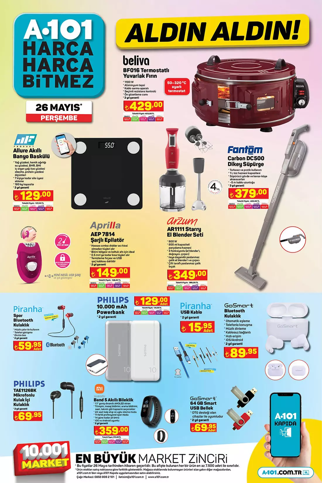 A101 aktüel ürünler kataloğunda bu hafta büyük çılgınlık var! İşte 26 Mayıs 2022 A101 aktüel ürünler fiyat listesi