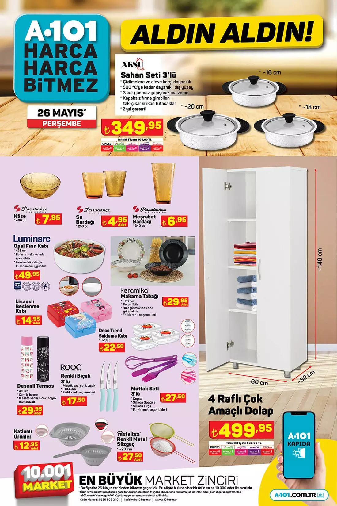 A101 aktüel ürünler kataloğunda bu hafta büyük çılgınlık var! İşte 26 Mayıs 2022 A101 aktüel ürünler fiyat listesi