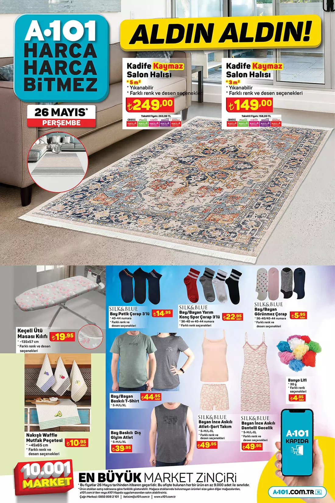 A101 aktüel ürünler kataloğunda bu hafta büyük çılgınlık var! İşte 26 Mayıs 2022 A101 aktüel ürünler fiyat listesi