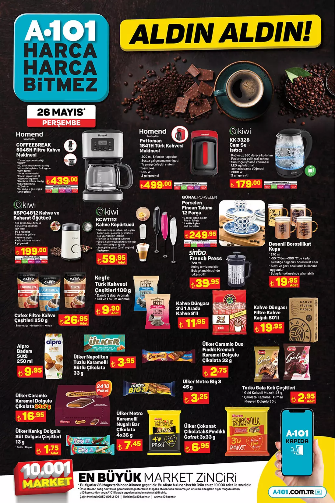 A101 aktüel ürünler kataloğunda bu hafta büyük çılgınlık var! İşte 26 Mayıs 2022 A101 aktüel ürünler fiyat listesi