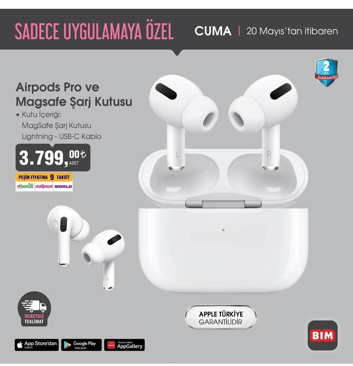 iPhonecular bu fırsat kaçmaz! Uygun fiyatlı AirPodslar BİM’de!