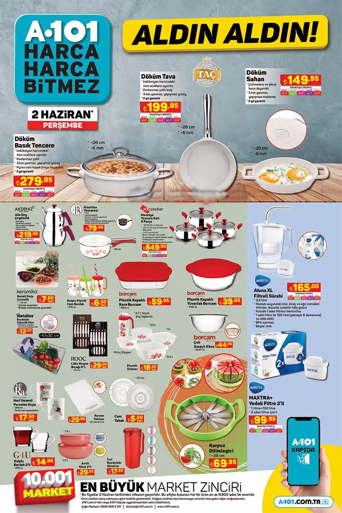 A101 2 Haziran 2022 aktüel kataloğu yayımlandı! Bu hafta A101 e hangi ürünler geliyor? İşte 2 Haziran 2022 fiyat listesi