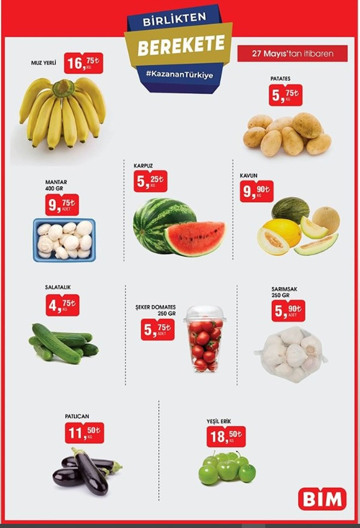 Uygun fiyatlı sebze ve meyve BİM’de! İndirim bugün başlıyor…