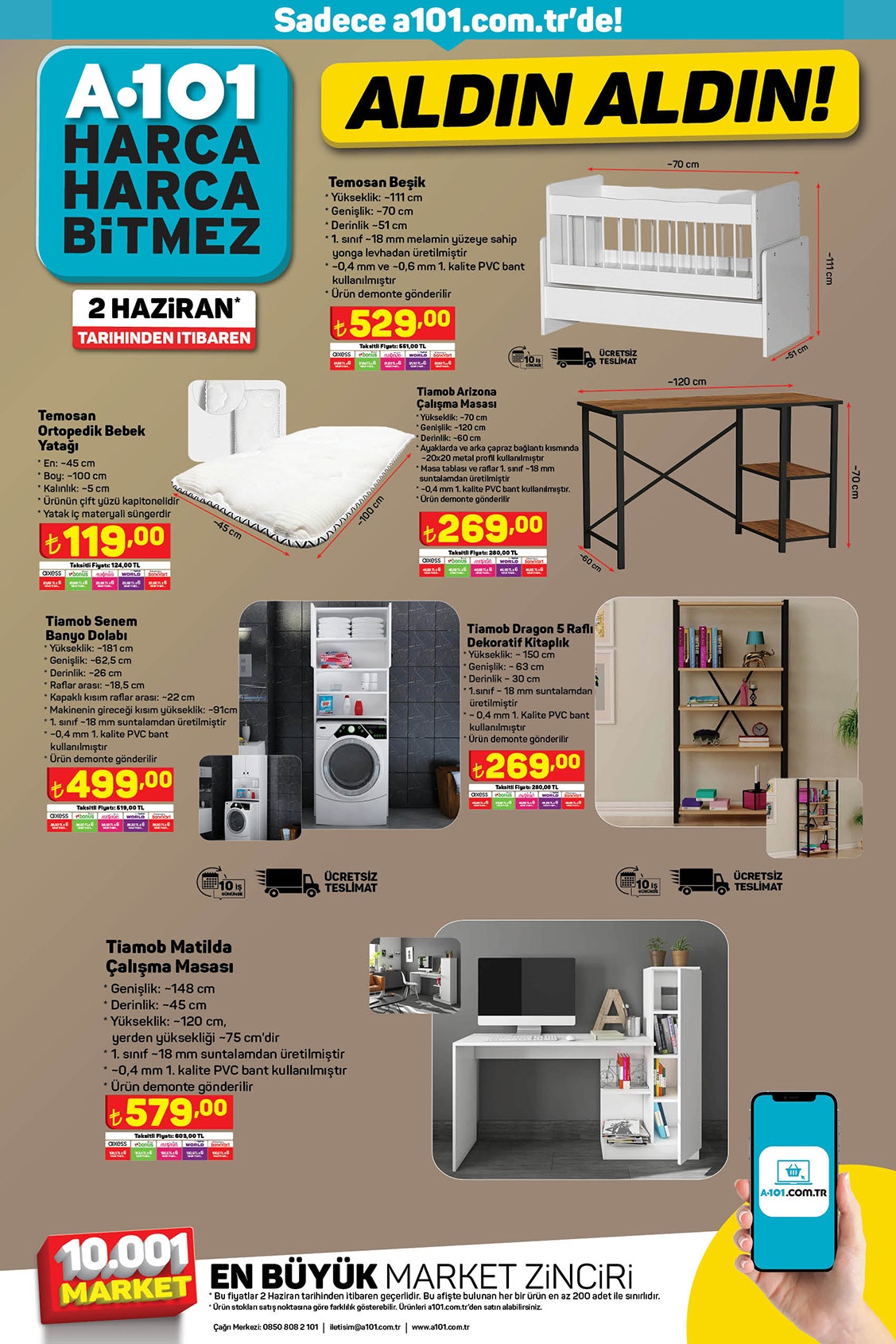 A101 e bugün hangi aktüel ürünler gelecek? İşte A101 2 Haziran 2022 aktüel ürünler kataloğu fiyat listesi!