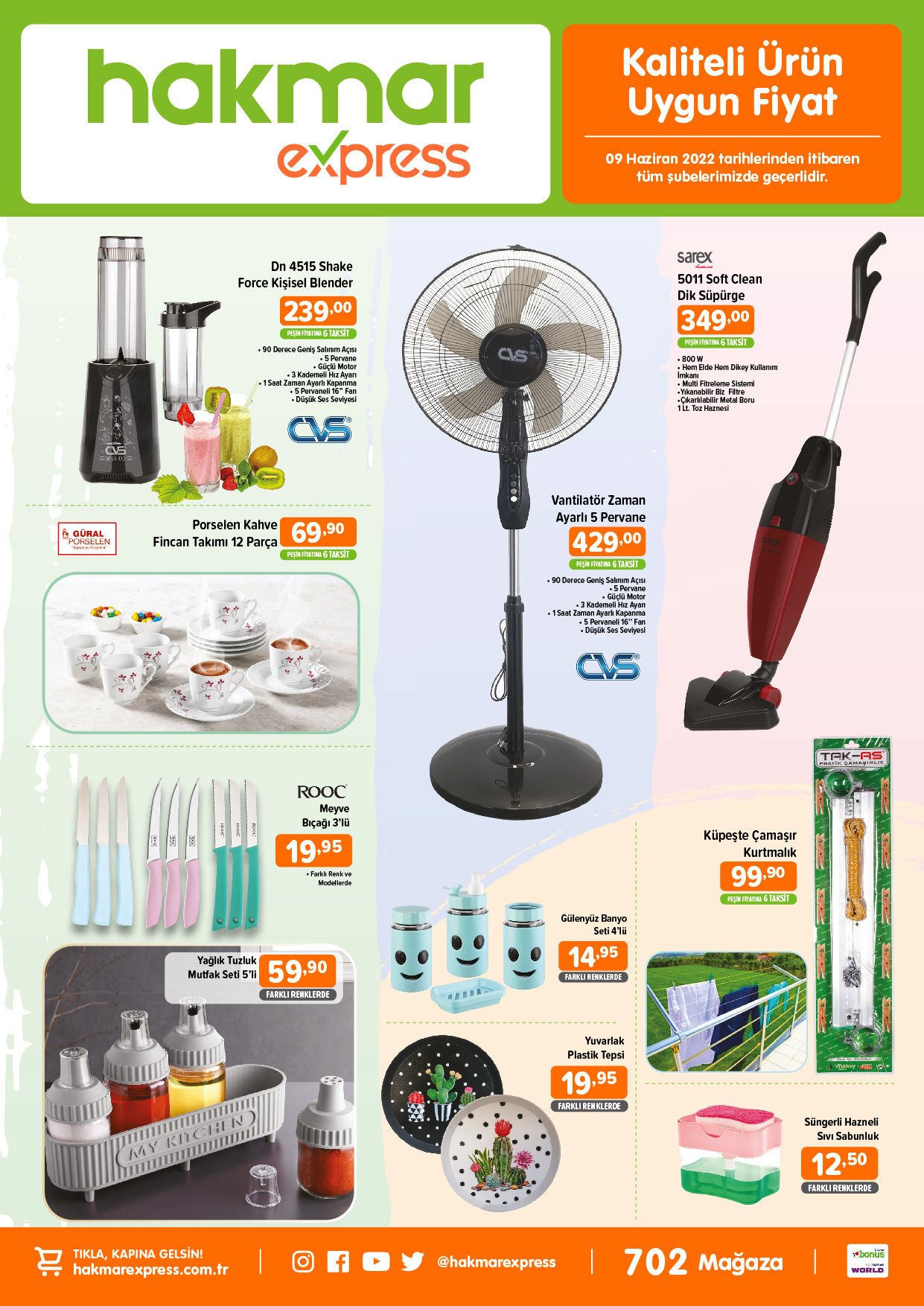 Yaz tatili alışverişi yapacaklar dikkat! Hakmar aktüel ürünlerde büyük fırsat! İşte 9 haziran 2022 fiyat listesi...