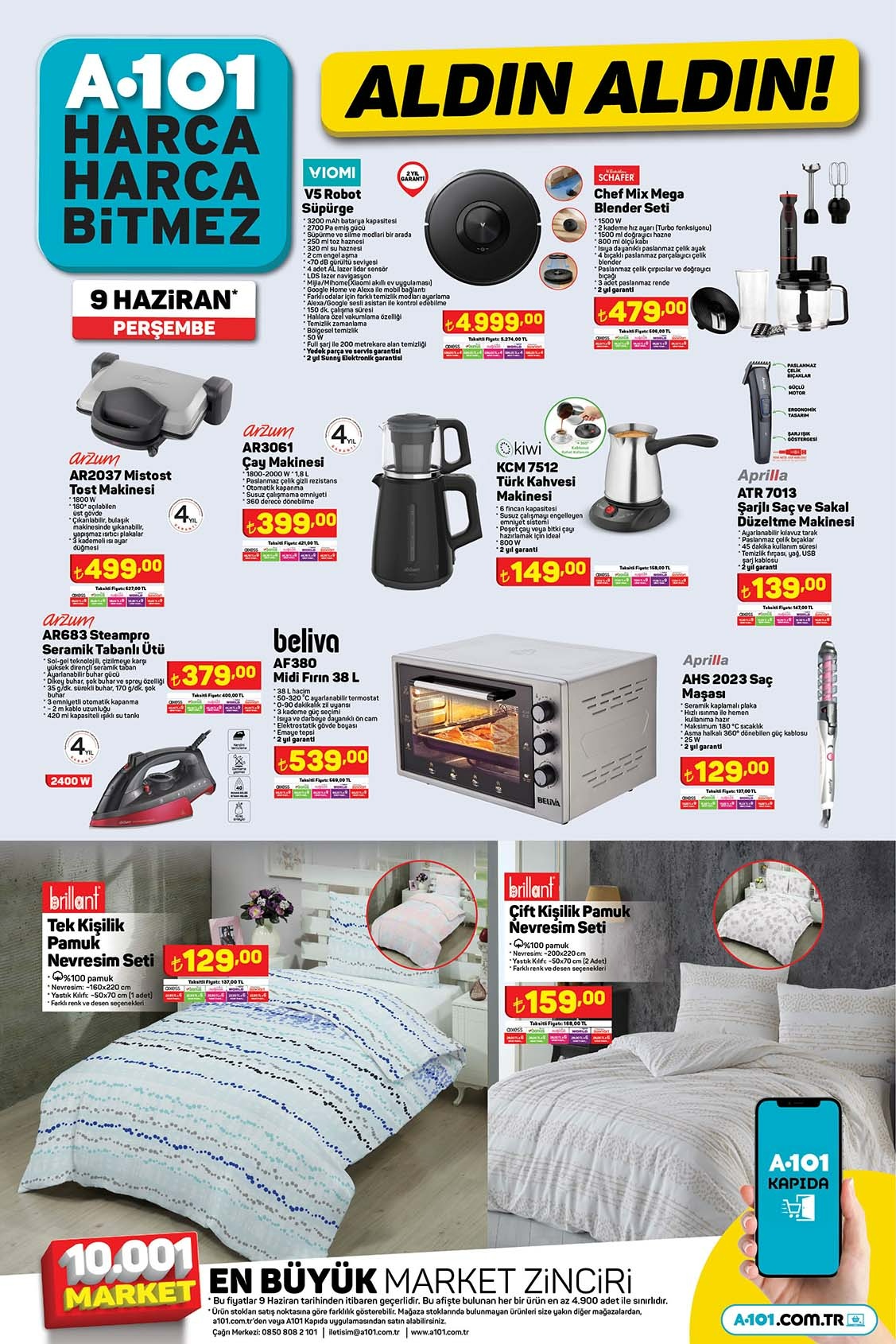 A101 e bu hafta hangi aktüel ürünler gelecek? İşte A101 9 Haziran 2022 aktüel ürünler kataloğu fiyat listesi!