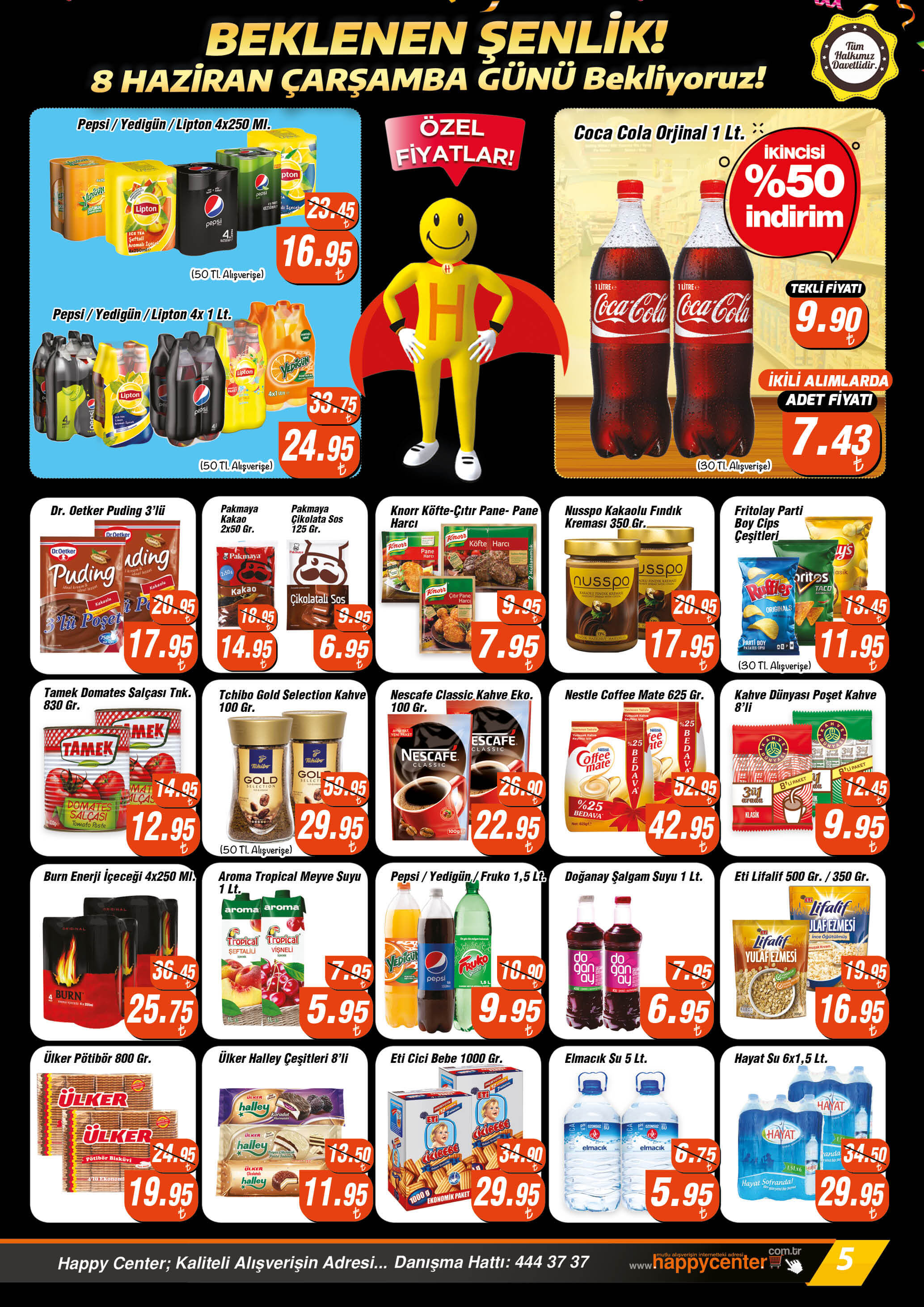 Happy Center da Çaykur çay, ayçiçek yağı, kırmızı et ve tavuk etinde dev indirim! İşte 10 Haziran 2022 fiyat listesi...