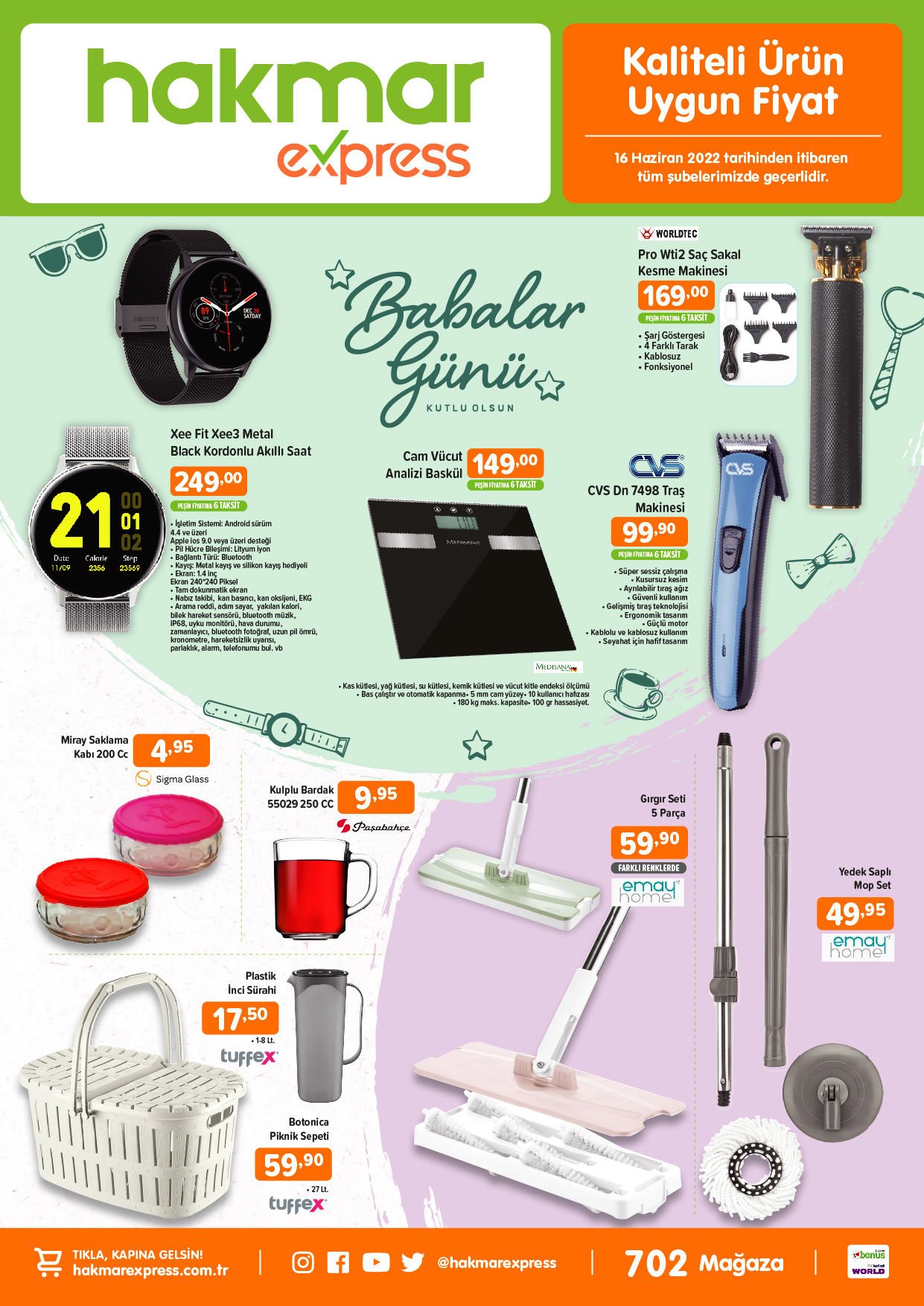 Hakmar Express te bu hafta neler var? İşte 16 Haziran 2022 aktüel ürünler kataloğu fiyat listesi