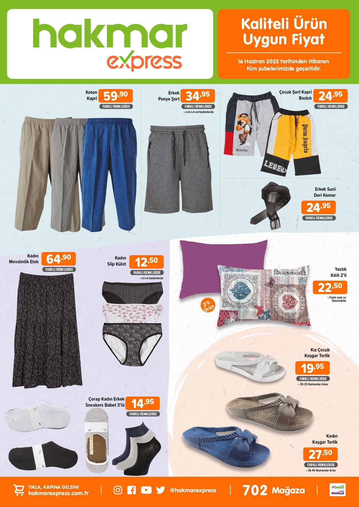 Hakmar Express te bu hafta neler var? İşte 16 Haziran 2022 aktüel ürünler kataloğu fiyat listesi
