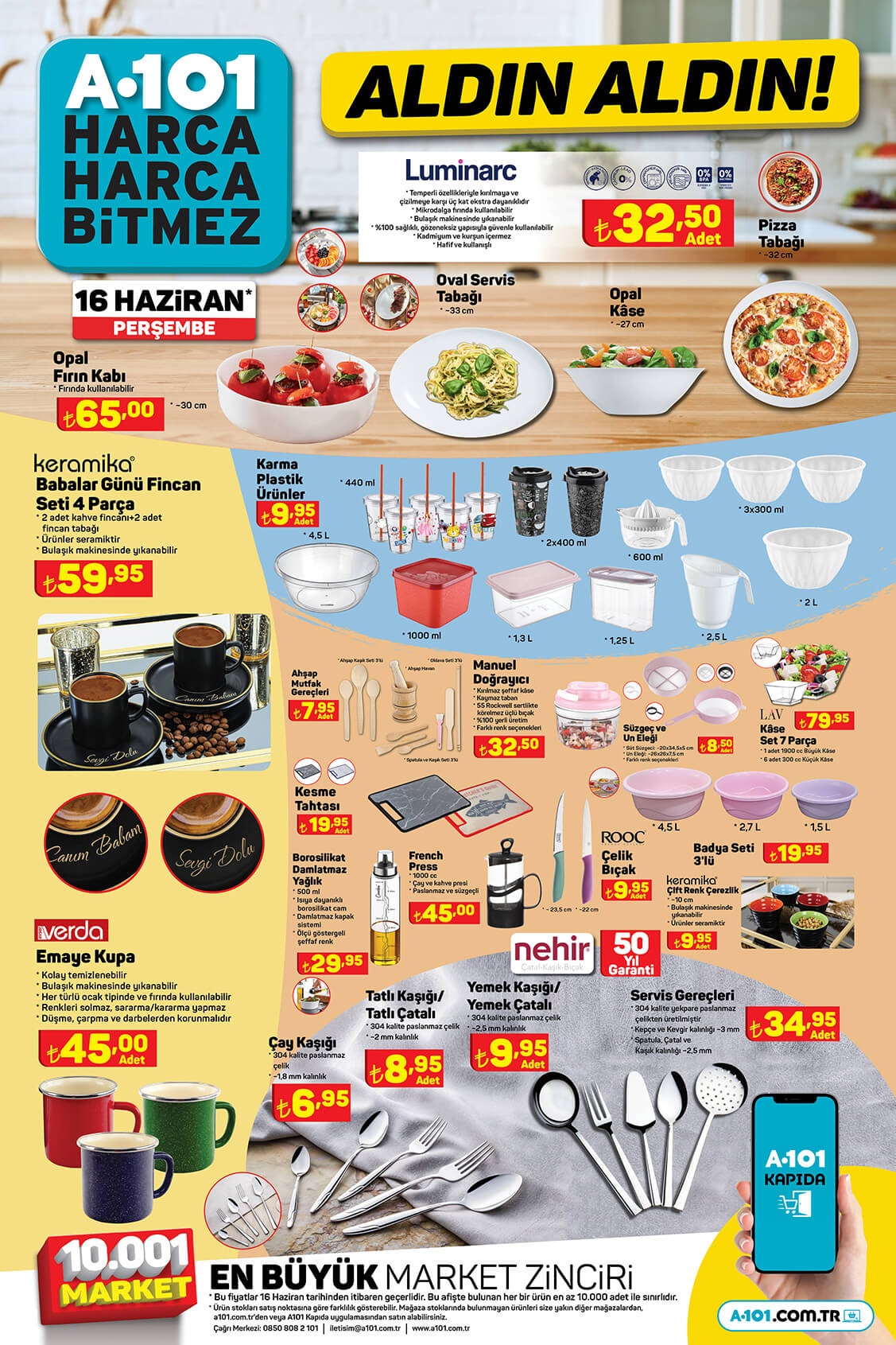 A101 16 Haziran aktüel ürünler kataloğu! Bugün A101 de neler var? İşte A101 aktüel ürünler 16 Haziran 2022 fiyat listesi