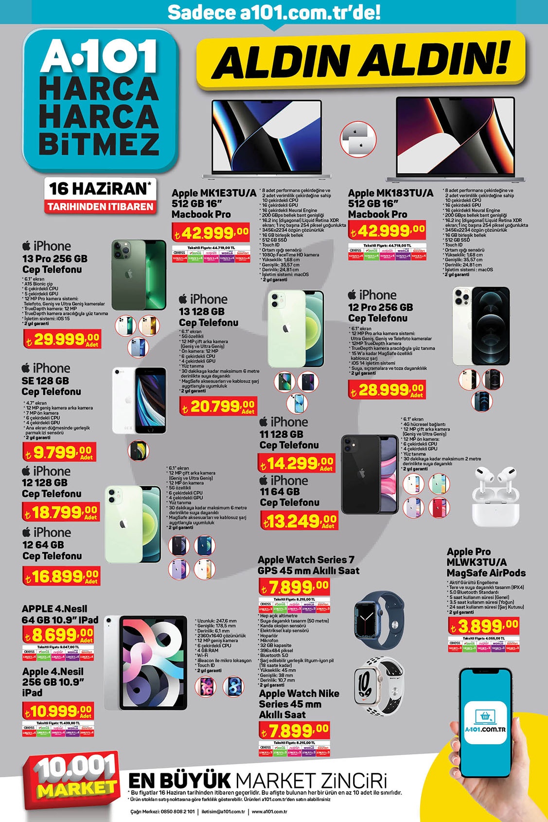 A101 16 Haziran aktüel ürünler kataloğu! Bugün A101 de neler var? İşte A101 aktüel ürünler 16 Haziran 2022 fiyat listesi