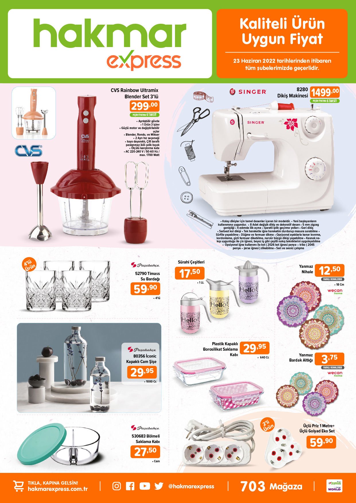 Hakmar Express te bu hafta neler var? İşte Hakmar aktüel ürünler kataloğu 23 Haziran 2022 fiyat listesi
