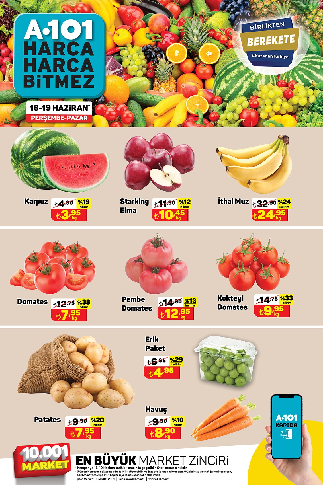 A101 den dev indirim kampanyası! Temel gıda ve sebze meyvede çılgın fiyatlar! İşte 17 Haziran 2022 fiyat listesi