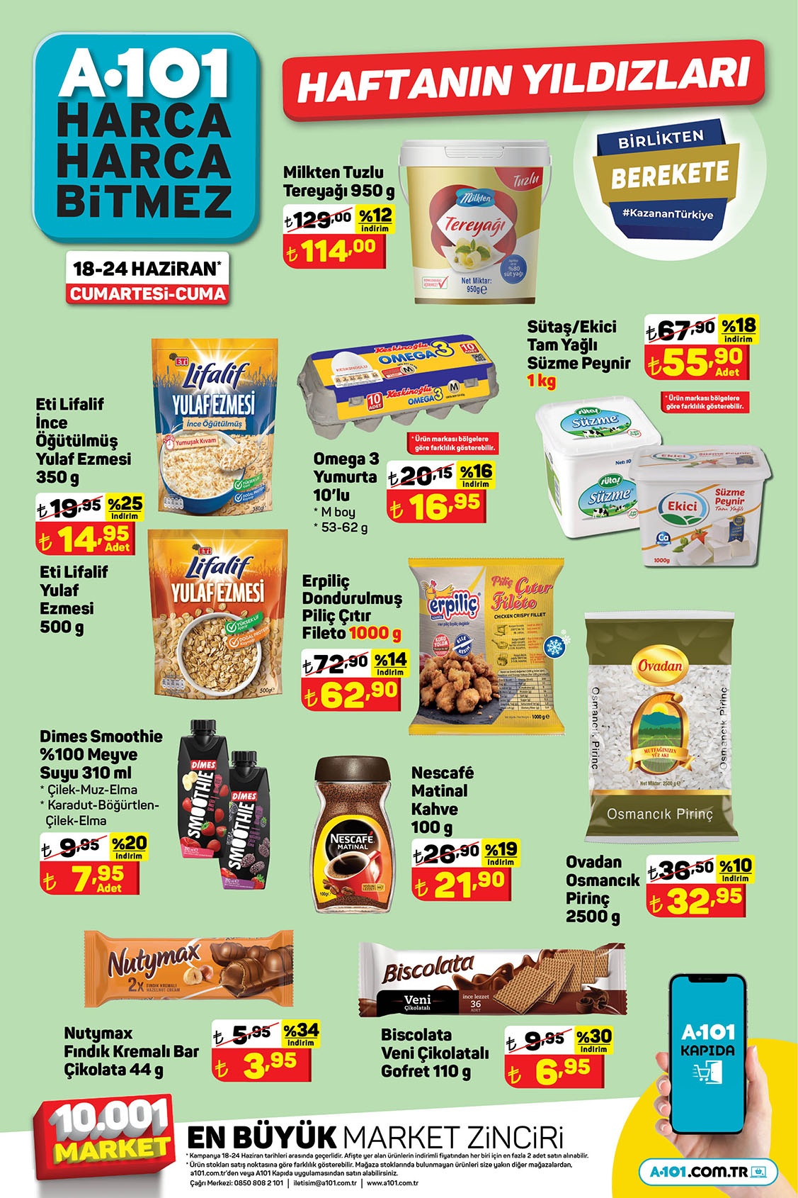 A101 den çılgın hafta sonu indirimi! Bu kampanya kaçmaz! Pirinç, yumurta sebze! İşte 19 Haziran 2022 fiyat listesi