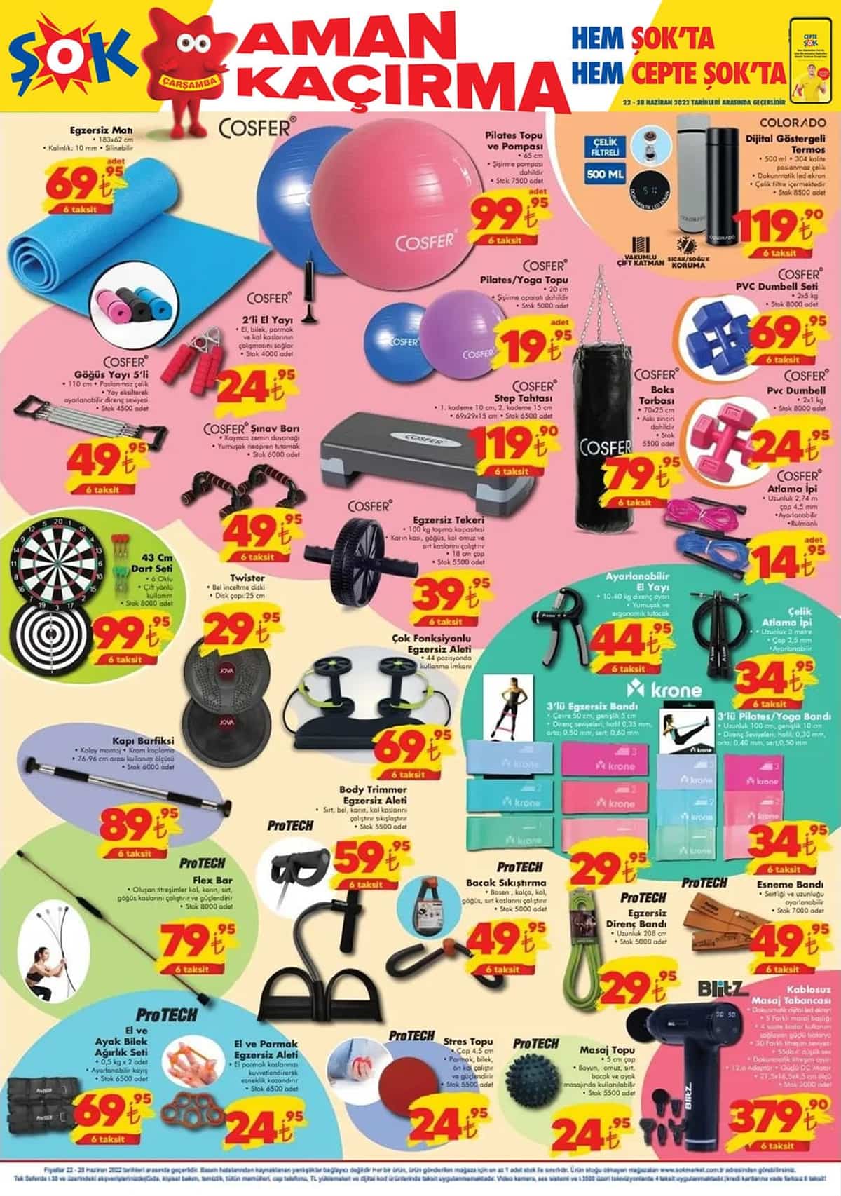 ŞOK Market 22 Haziran aktüel ürünler kataloğu: 6 ay taksit imkanlı aktüel ürünler! İşte 22 Haziran 2022 fiyat listesi