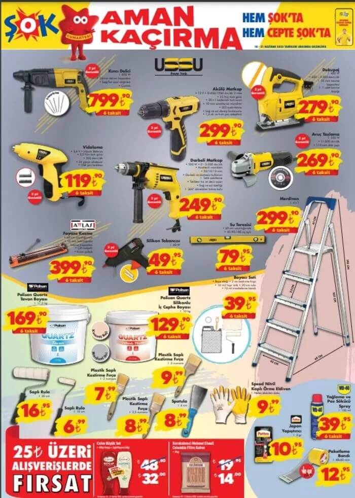 ŞOK 21 Haziran kataloğu! 21 Haziran Salı ŞOK kataloğu yayınlandı mı?