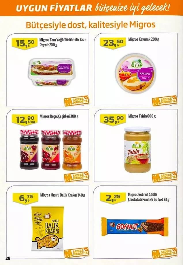 Migros 22 Haziran kataloğu! 22 Haziran Çarşamba Migros kataloğu yayınlandı mı?