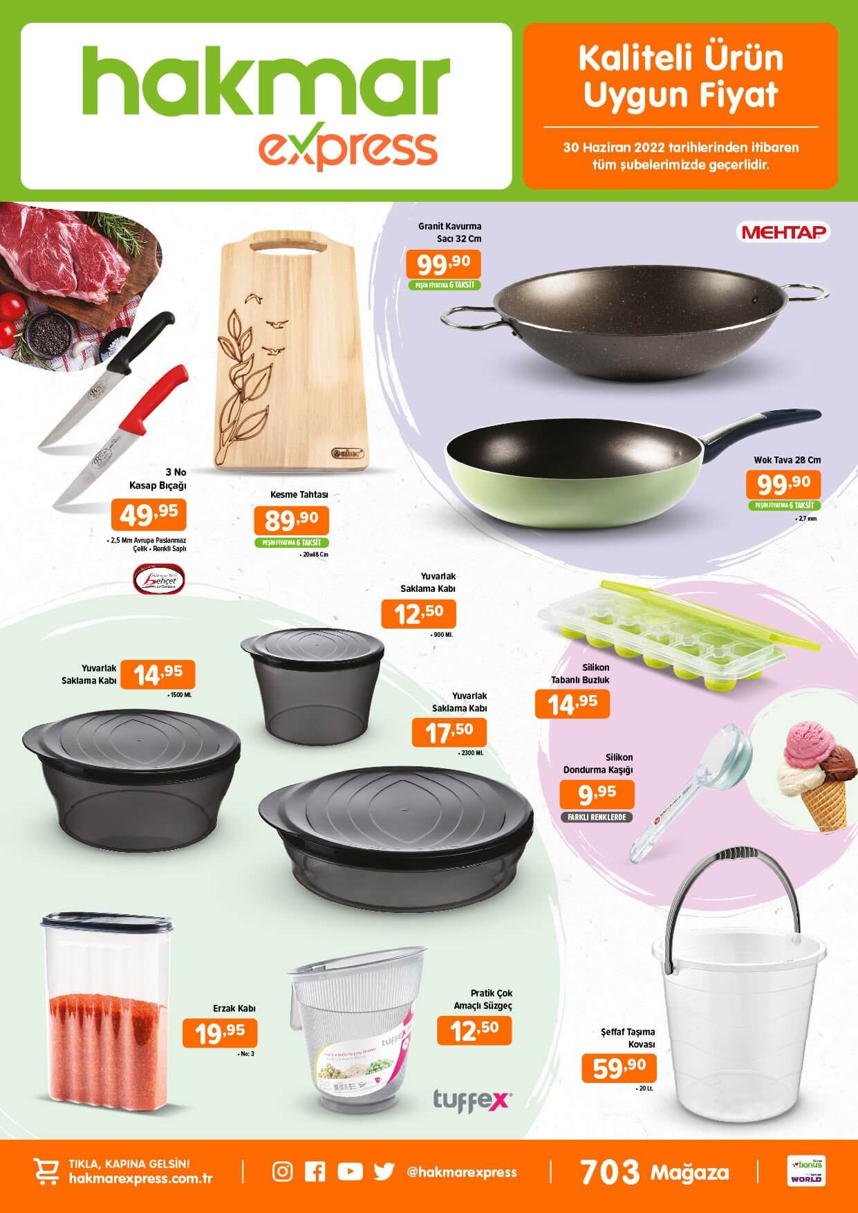 Hakmar Express in 30 Haziran 2022 aktüel ürünler kataloğu yayımlandı! İşte 30 Haziran 2022 fiyat listesi