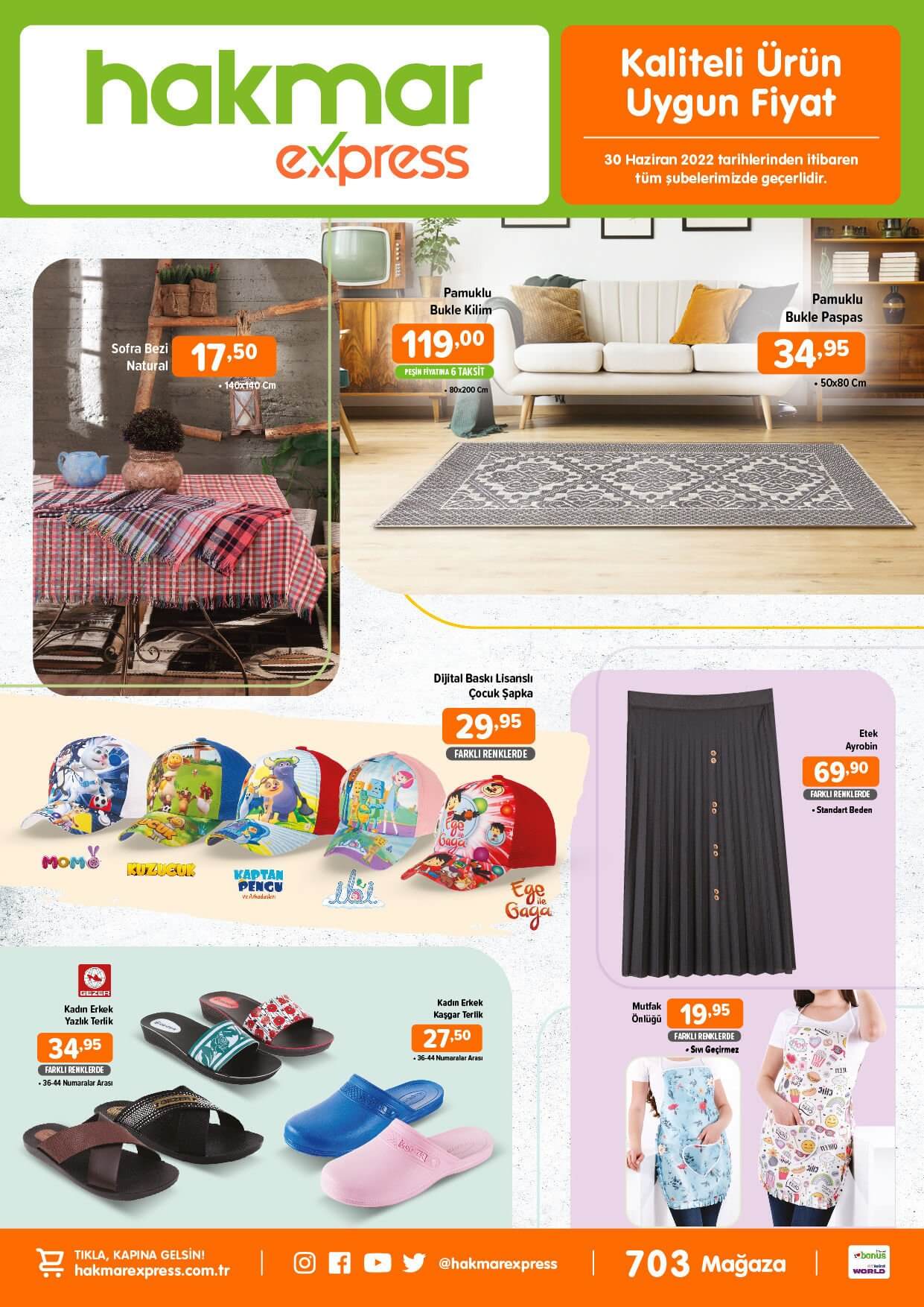 Hakmar Express in 30 Haziran 2022 aktüel ürünler kataloğu yayımlandı! İşte 30 Haziran 2022 fiyat listesi