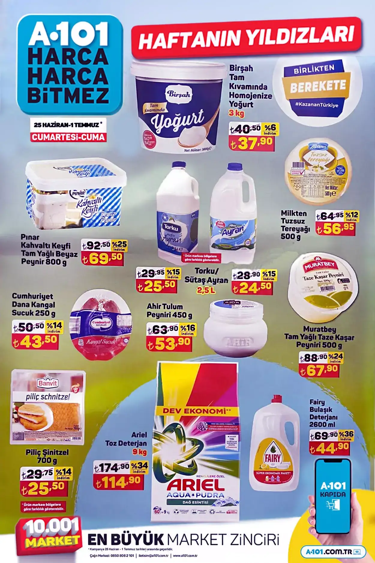 A101 den büyük kampanya! Süt ürünlerinde dev indirim fırsatı! İşte 22 Haziran 2022 fiyat listesi