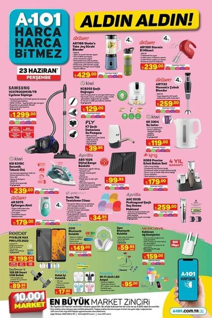 A101 24 Haziran kataloğu! 24 Haziran Cuma A101 kataloğu yayınlandı mı?