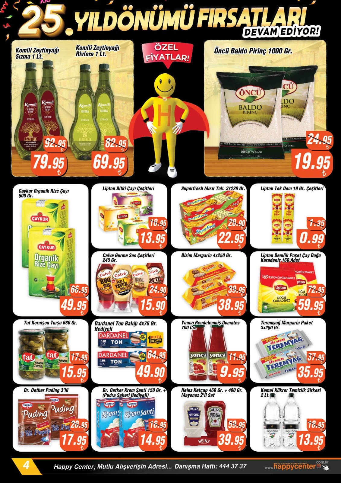 Happy Center da dev indirim! Ayçiçek yağı, tavuk eti, pirinç, peynir! İşte 24 Haziran 2022 aktüel ürünler fiyat listesi