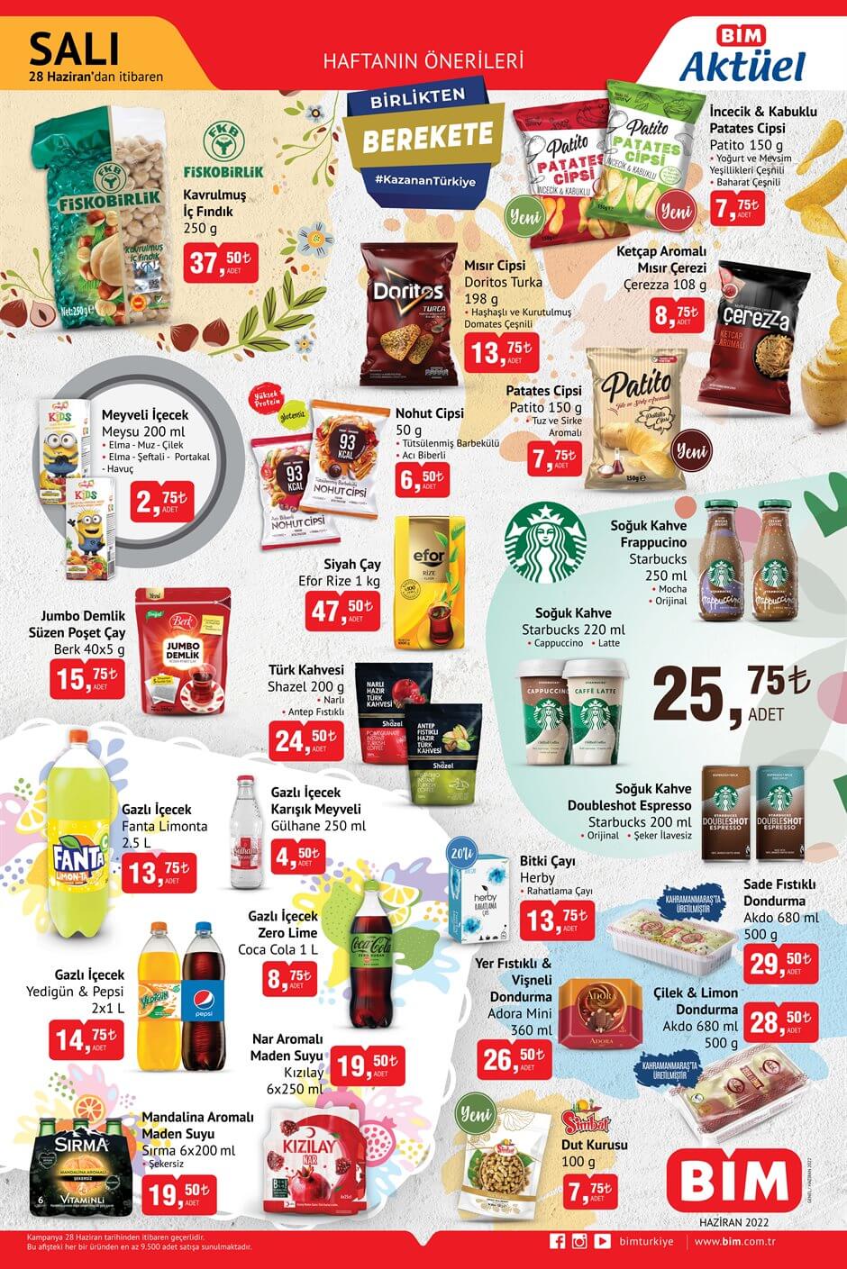 BİM 28 Haziran kataloğu! 28 Haziran Salı BİM kataloğu yayınlandı mı?