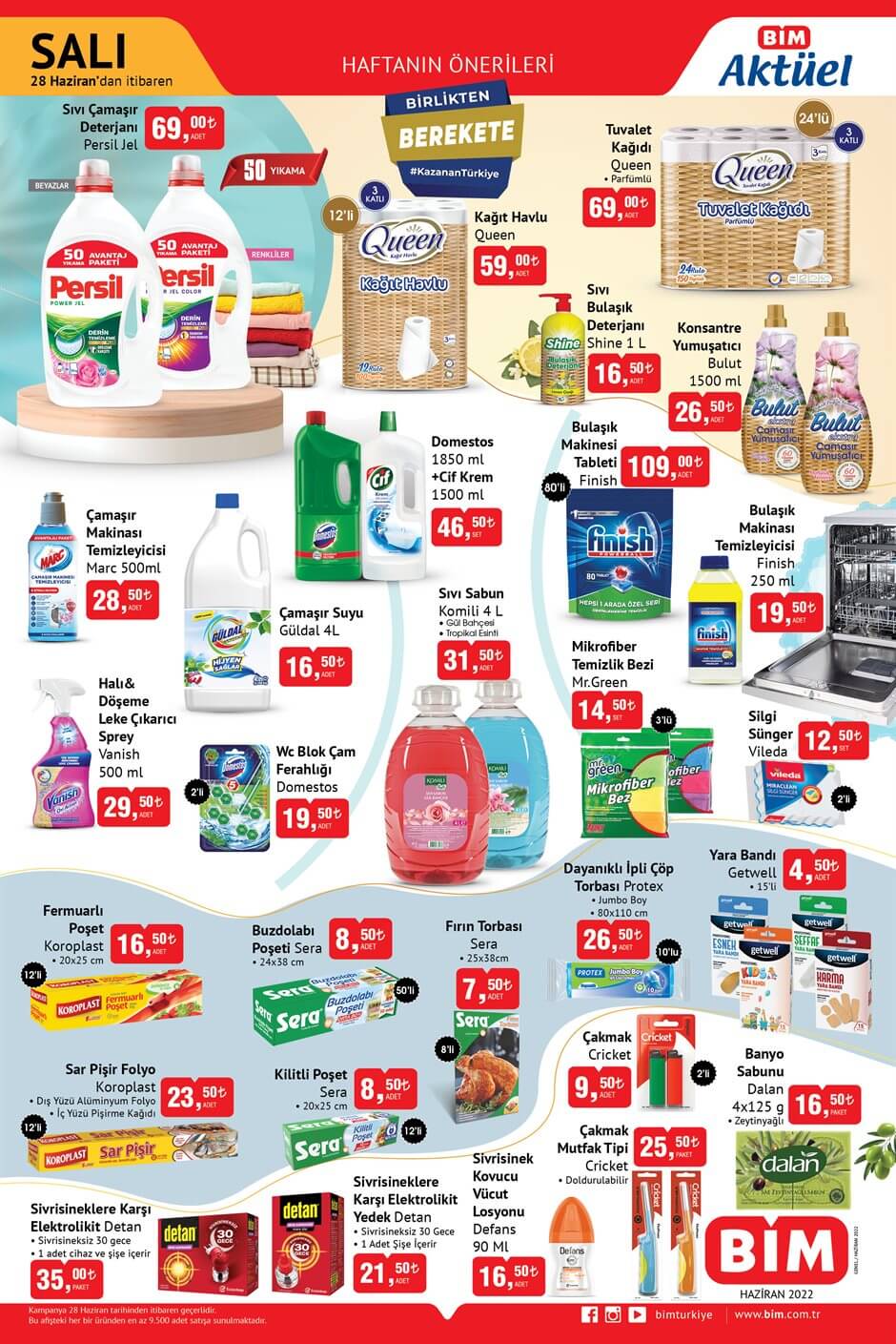 BİM 28 Haziran kataloğu! 28 Haziran Salı BİM kataloğu yayınlandı mı?