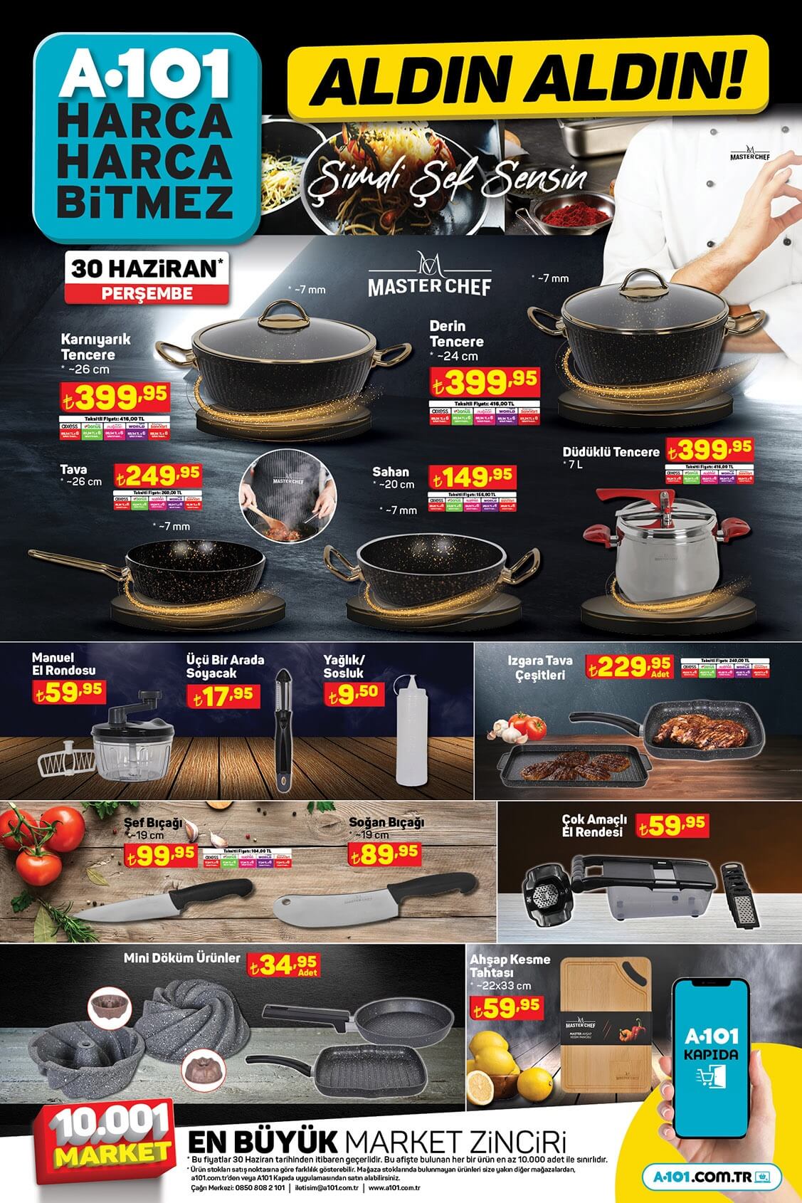 A101 30 Haziran Perşembe aktüel kataloğu yayımlandı! A101 de bu hafta neler var? İşte 30 Haziran 2022 fiyat listesi