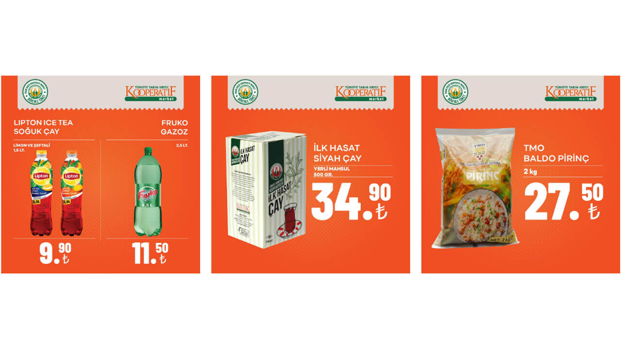 Tarım Kredi aktüel ürünler kataloğu yayımlandı! Ayçiçek yağı, un, salça, bal, çay, peynir! 25 Haziran 2022 fiyat listesi