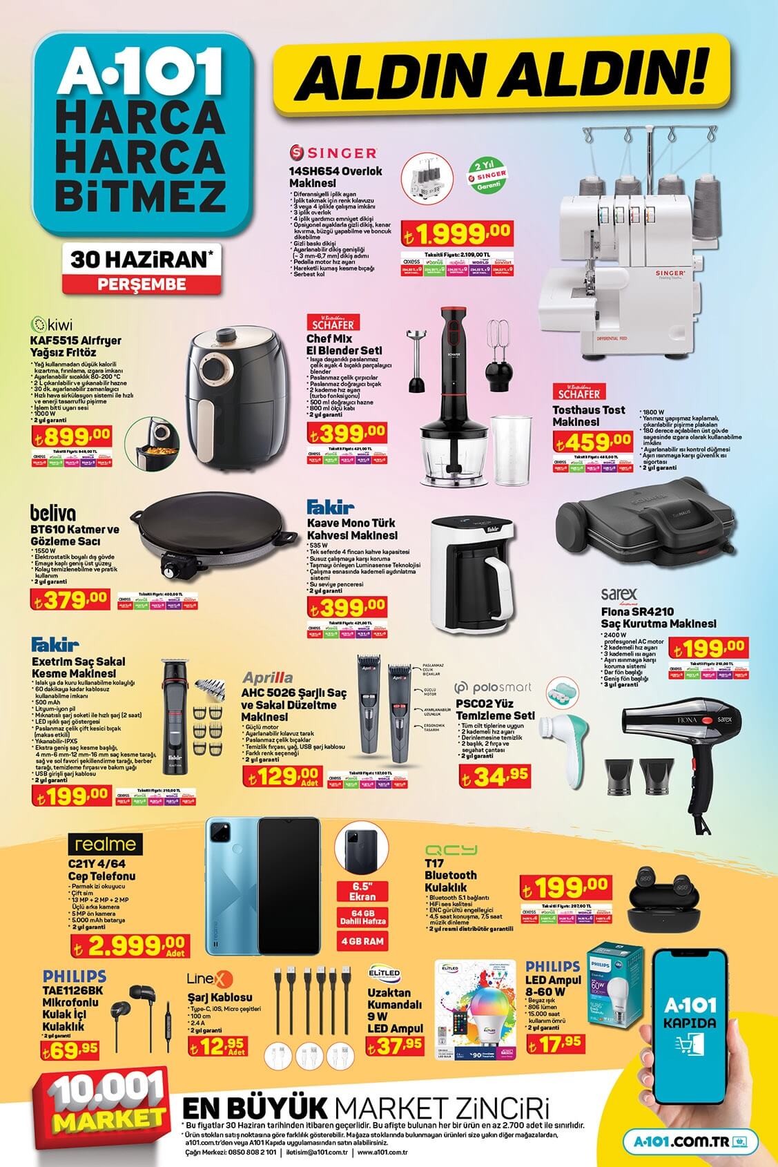 A101’de bu hafta neler var? 30 Haziran Perşembe A101 kataloğu yayınlandı mı?