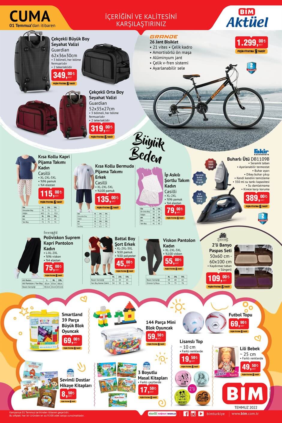 BİM 1 Temmuz kataloğu! 1 Temmuz Cuma BİM kataloğu yayınlandı mı?