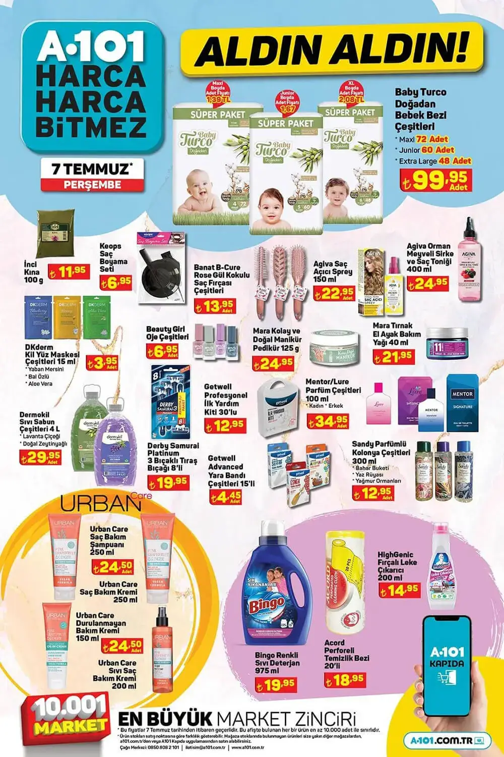 A101 7 Temmuz Perşembe aktüel kataloğu yayımlandı! A101 de bu hafta neler var? İşte 7 Temmuz 2022 fiyat listesi